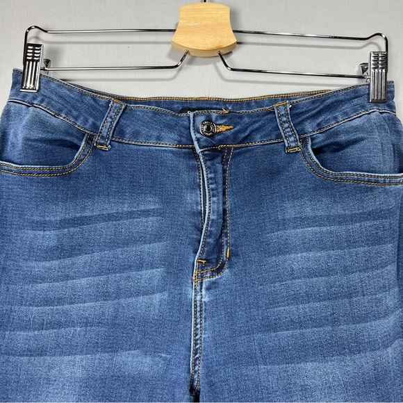 Sweet Look Jeans Wide Leg Women Juniors Mid Rise Blue Size 9 - Picture 3 of 11